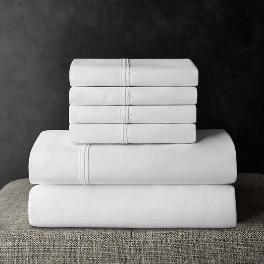Member’s Mark Hotel Premier Collection 700-Thread-Count Solid Egyptian Cotton Sheet Set - Queen Size