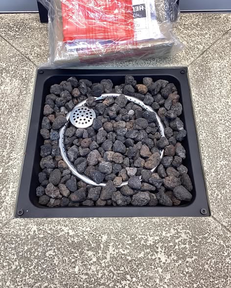 Threshold Rocksprings Stacked Stone Fire Pit - Light Brown