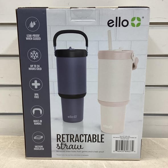 Ello Oasis Go 30oz Leak-Proof Stainless Steel Tumbler, 2 Pack