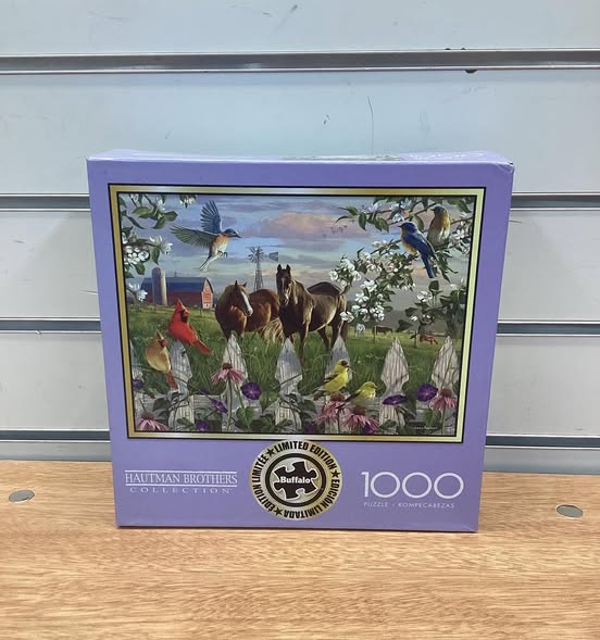 Brand New Buffalo Games Interlocking Jigsaw Puzzle, 1000 pc. “Evening Meadow”