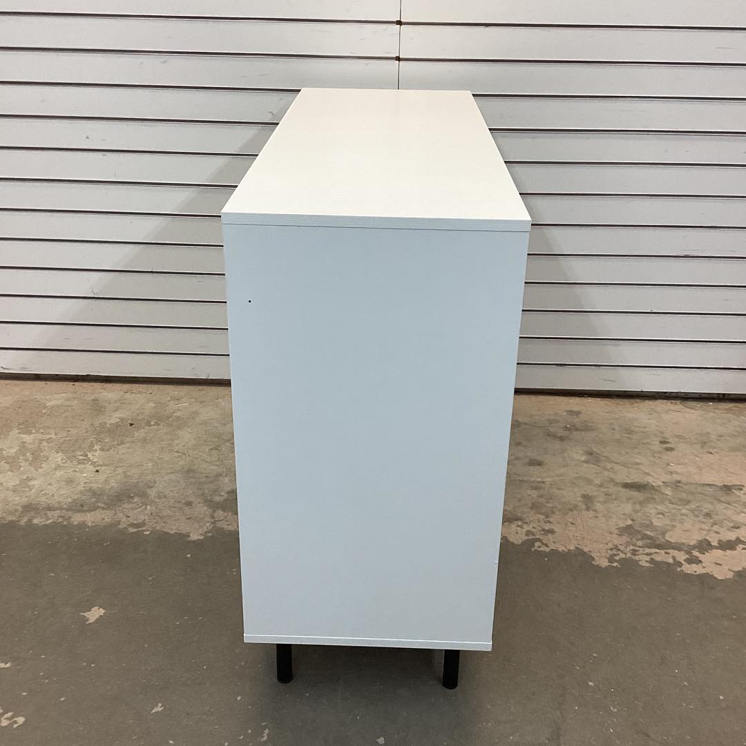 42 Inch Sideboard Buffet Cabinet Kitchen with Adjustable Shelves-White