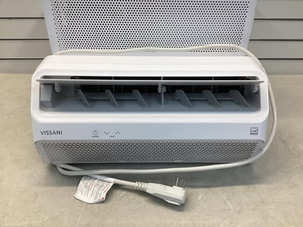Lightly Used Vissani 12,000 (DOE) BTU 115-Volt Window Air Conditioner for 550 sq. ft. Rooms with Remote in White