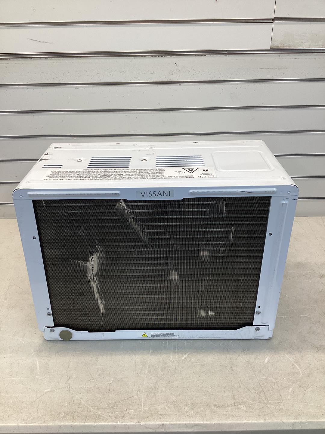 Lightly Used Vissani 12,000 (DOE) BTU 115-Volt Window Air Conditioner for 550 sq. ft. Rooms with Remote in White