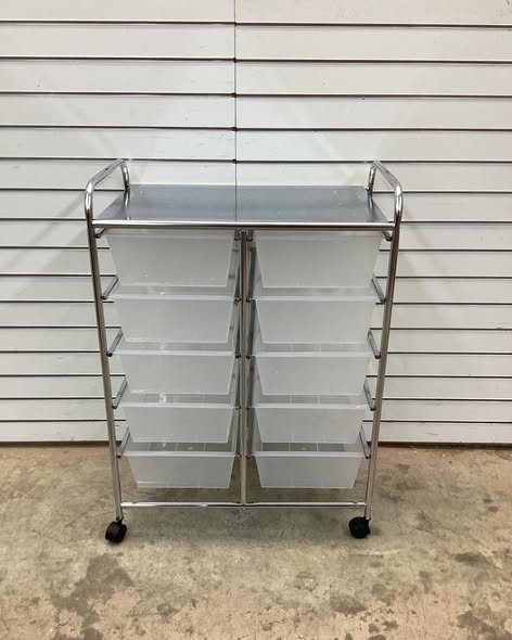 10-Drawer Rolling Storage Cart