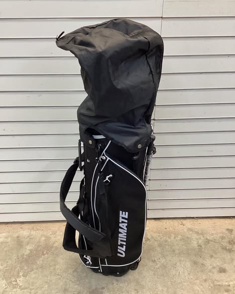 Gymax Men's Left-Handed Complete Golf Clubs & Bag Set w/460CC #1 Driver #3 Fairway Black.