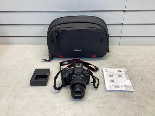 Canon - EOS R50 4K Video Mirrorless Camera with RF-S18-45mm f/4.5-6.3 IS STM Lens - Black