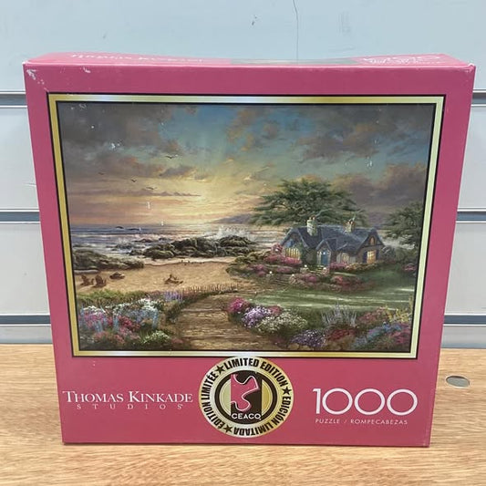 Buffalo Games Interlocking Jigsaw Puzzle, 1000 pc. “Seaside Cottage”