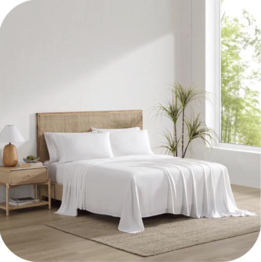 Harmony Home 6-Piece Viscose Made from Bamboo Sheet Set - Queen Size