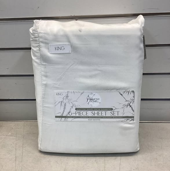 Harmony Home 6-Piece Viscose Made from Bamboo Sheet Set - King Size