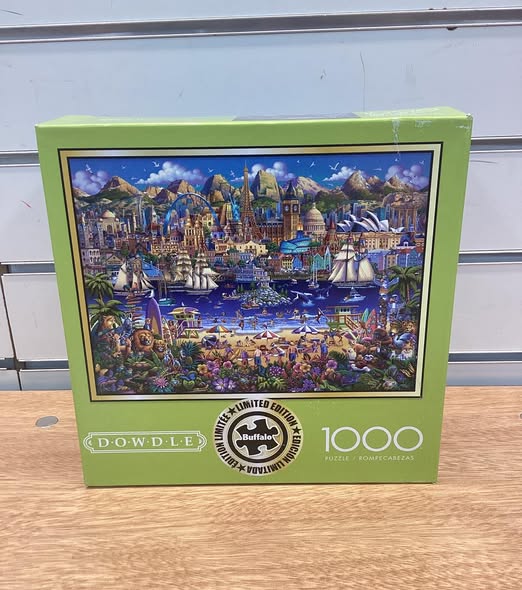 Buffalo Games Interlocking Jigsaw Puzzle, 1000 pc. “World Pieces”