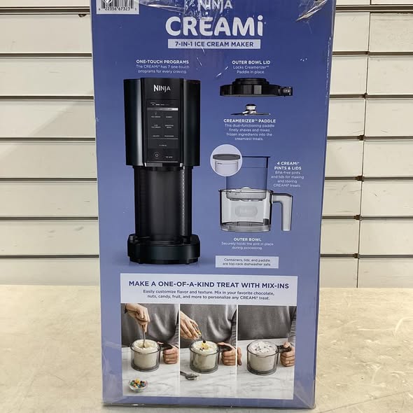 Ninja CREAMi 7-in-1 Ice Cream & Sorbet Maker with Additional Pints