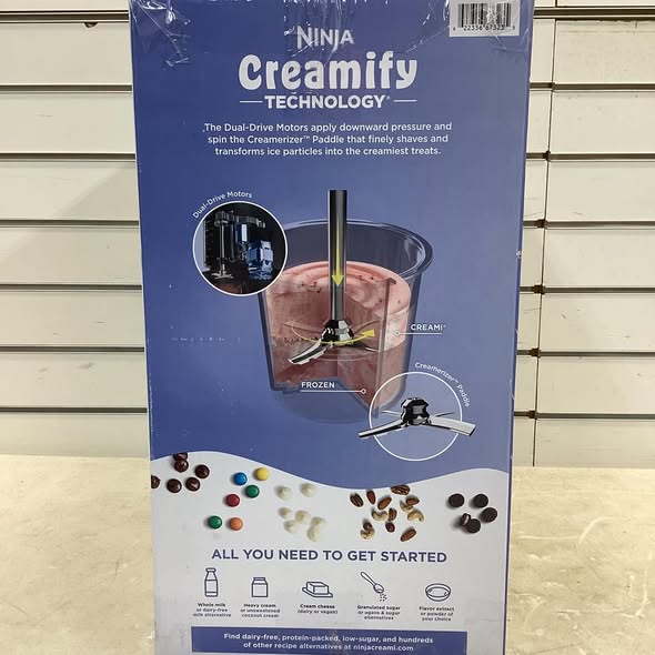 Ninja CREAMi 7-in-1 Ice Cream & Sorbet Maker with Additional Pints