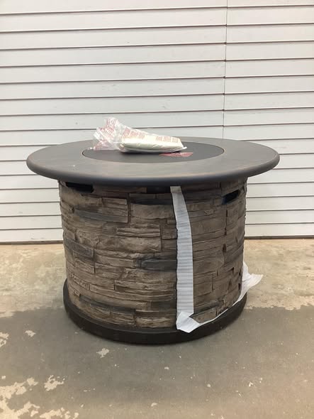 Bond 36-in W 50000 Maximum BTUs Composite Round Portable Liquid propane Fire pit