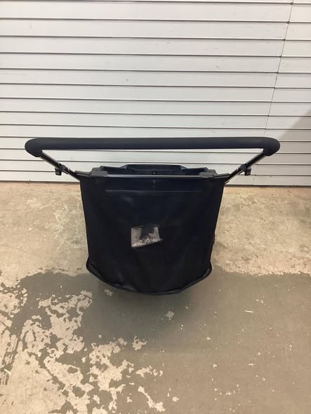 DAPPER SUPPLY Walk-Behind Outdoor Hand Push Lawn Sweeper 3.5 cu. ft. Hopper Bag and 21 in. Sweeping Width in Gray