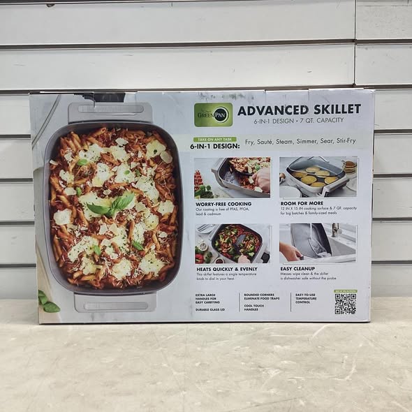 GreenPan Advanced 7-Quart Electric Ceramic Nonstick Skillet