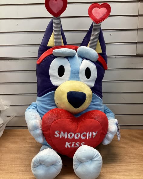 Bluey 28" Valentine Jumbo Plush.