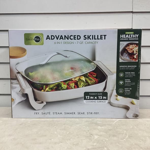GreenPan Advanced 7-Quart Electric Ceramic Nonstick Skillet