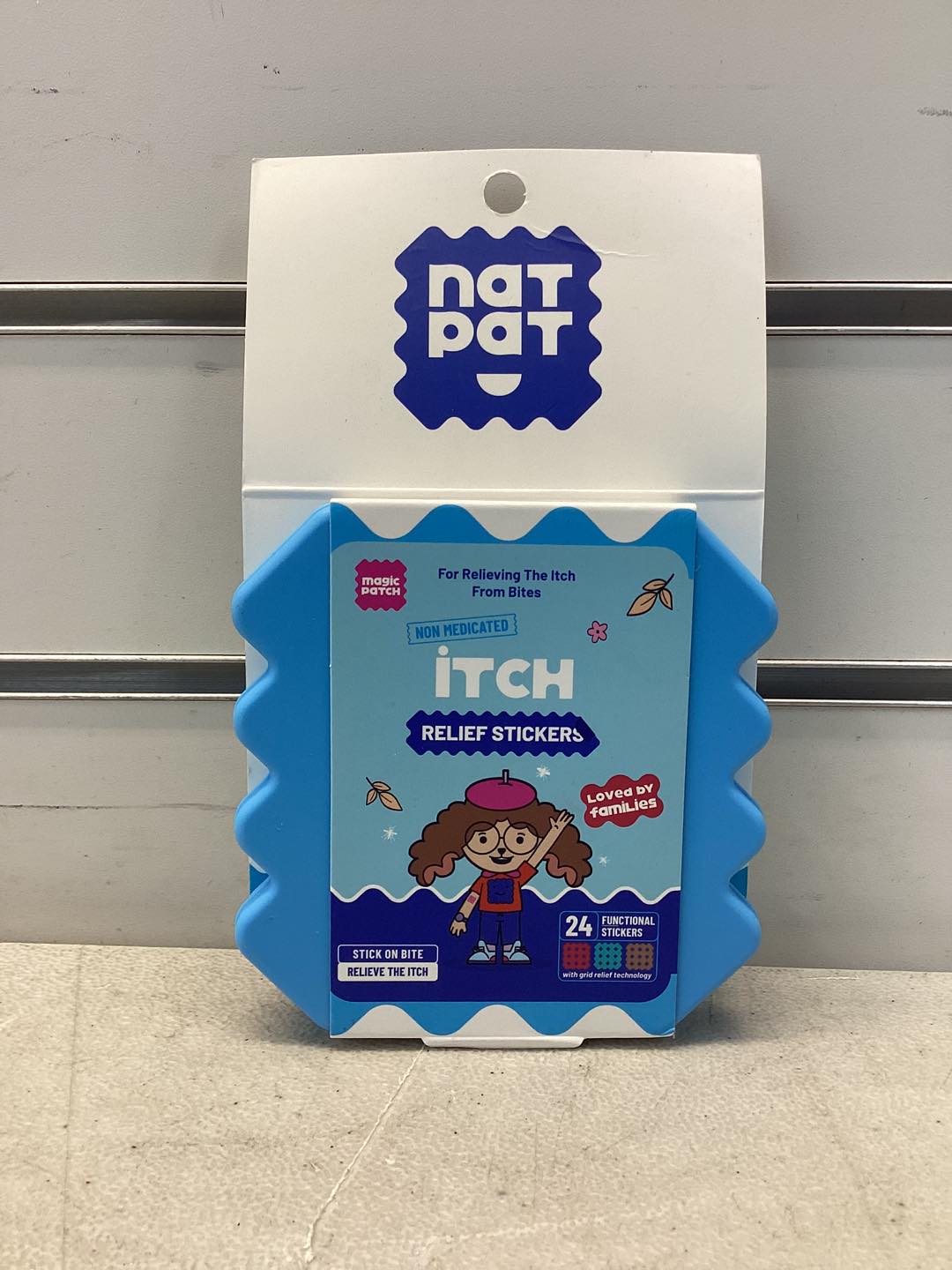 NATPAT 24ct "MagicPatch" Itch Relief Stickers Anti-Itch Treatment for Mosquito Bite Relief Safe and Natural