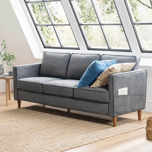 Hana 78" Square Arm Sofa