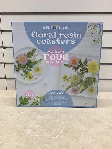 Art 101 Crafts Floral Resin Coasters Kit