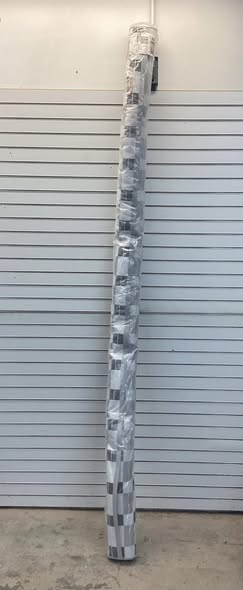 Room Essentials 9’ x 12‘ Outdoor Area Rug - Black Checkered