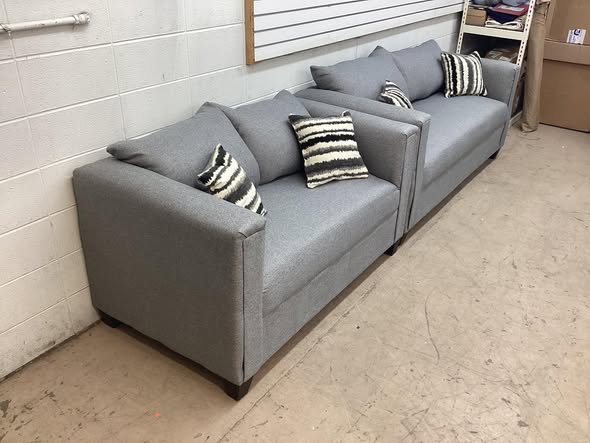 Brand New Fabric Couch and Loveseat Set