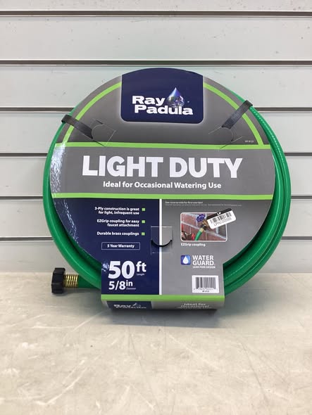 Ray Padula 5/8 in. Dia x 50 ft. Light Duty Garden Hose