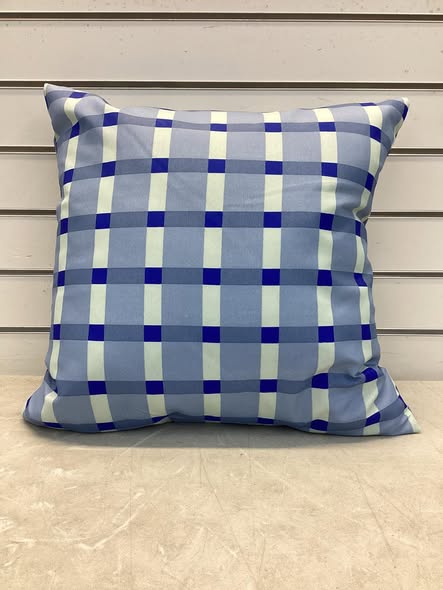 Room Essentials 13"x13" Grid Square Outdoor Throw Pillow