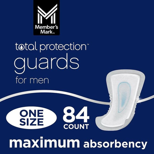 Member's Mark Total Protection Guards for Men, Maximum, 84 ct