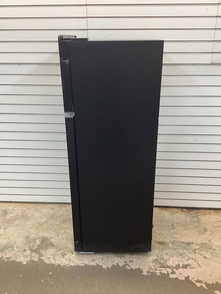 Frigidaire 7.2 cu. ft. Retro Top Freezer Refrigerator in Black with Chrome Handle and Trim