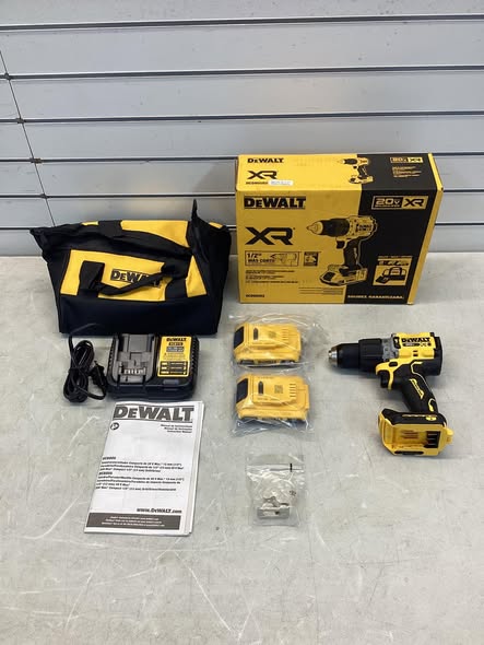 DEWALT XR 1/2-in 20-volt max Variable Speed Brushless Cordless Hammer Drill ( 2 -Batteries and Charger Included )