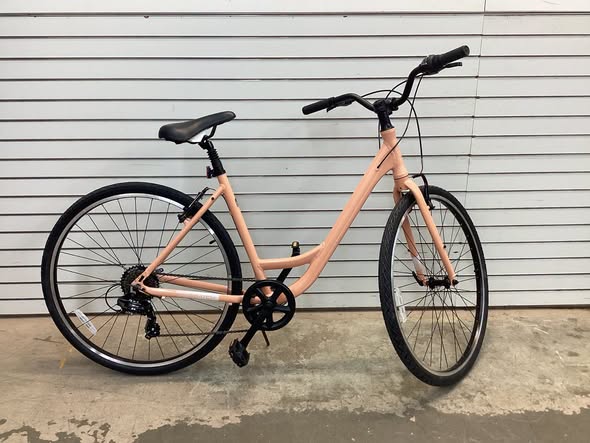 Batch Step-Thru Comfort 28" Bicycle in Gloss Dusty Rose Color