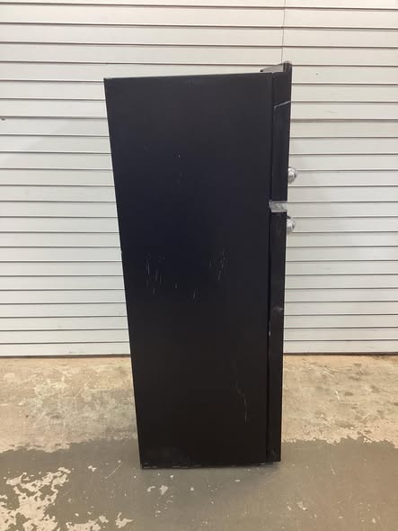 Frigidaire 7.2 cu. ft. Retro Top Freezer Refrigerator in Black with Chrome Handle and Trim