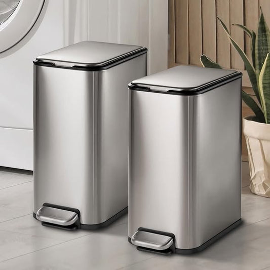 Tramontina Space-Saving 2-Pack 2-Gallon Step Cans