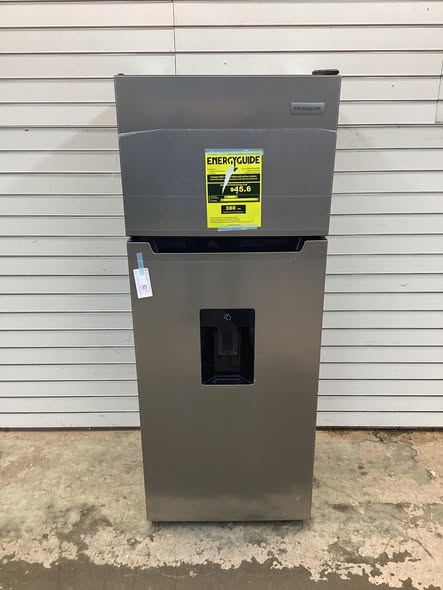 Frigidaire 7.3 cu. ft. 23.46 in wide 2-Door Mini Refrigerator in Platinum Steel with Freezer With built in beverage dispenser