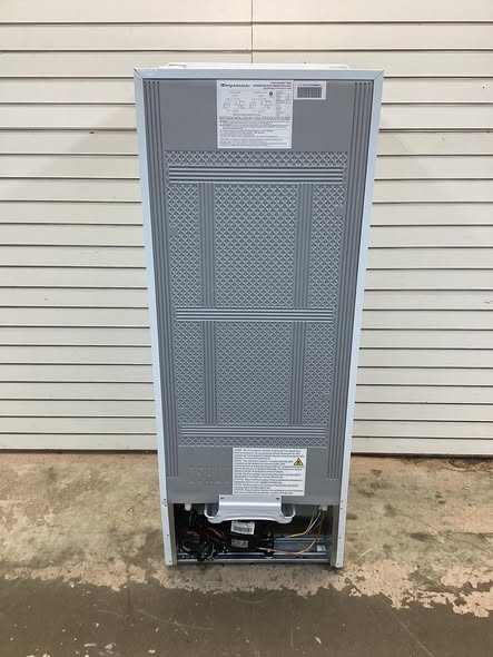 Frigidaire 7.2 cu. ft. Retro Top Freezer Refrigerator in white with Chrome Handle and Trim