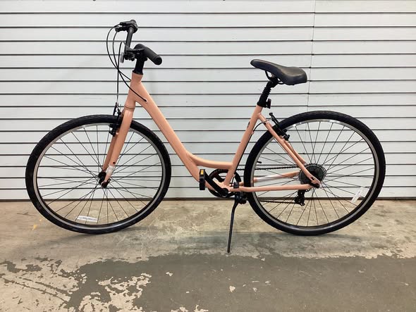 Batch Step-Thru Comfort 28" Bicycle in Gloss Dusty Rose Color