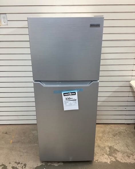 Frigidaire 10 cu. ft. Retro Top Freezer Refrigerator in Stainless Steel