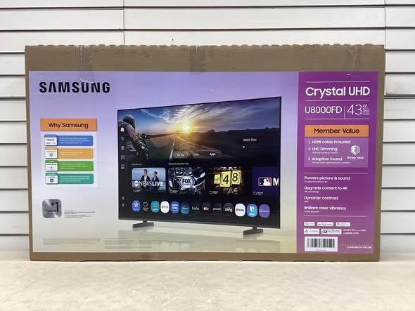 SAMSUNG 43" Class U8000F Series 4K Crystal UHD Smart TV