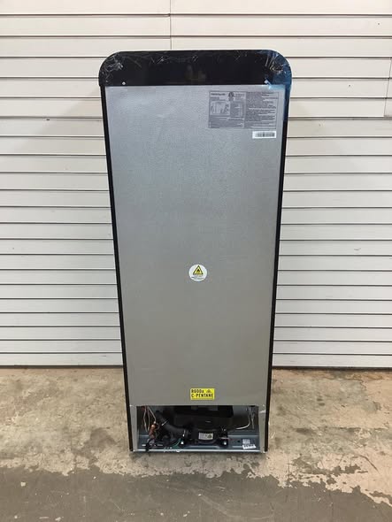 Frigidaire 7.5 cu. ft. Mini Fridge in Black with Rounded Corners and Top Freezer