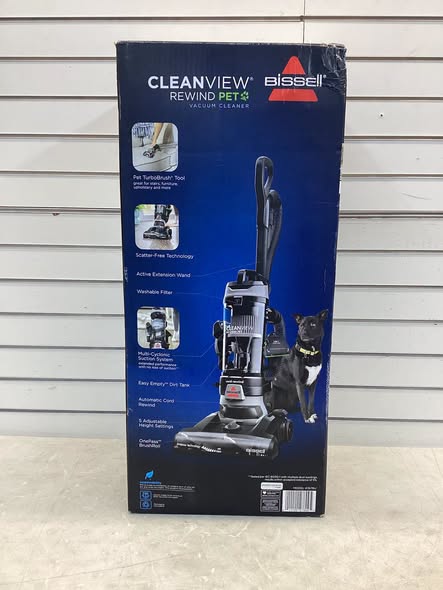 BISSELL CleanView Rewind Bagless Upright Vacuum with OnePass Technology, Active Extension Wand, and Scatter Free Technology