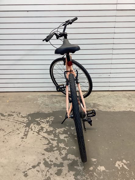Batch Step-Thru Comfort 28" Bicycle in Gloss Dusty Rose Color