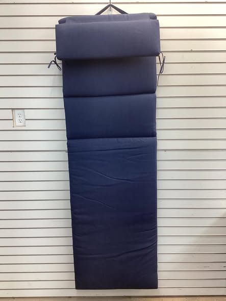Peak Season Outdoor Chaise Cushion in Blue