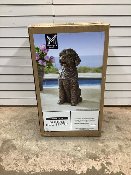 Member's Mark Sitting Doodle Dog Statue
