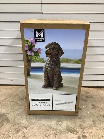 Member's Mark Sitting Doodle Dog Statue
