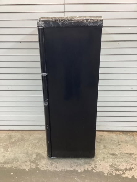 Frigidaire 7.5 cu. ft. Mini Fridge in Black with Rounded Corners and Top Freezer