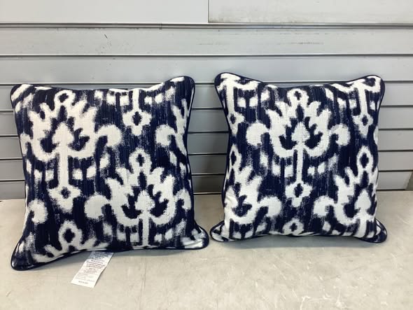 19” x 19” Member's Mark Jacquard Pillows with Sunbrella Fabric, Set of 2