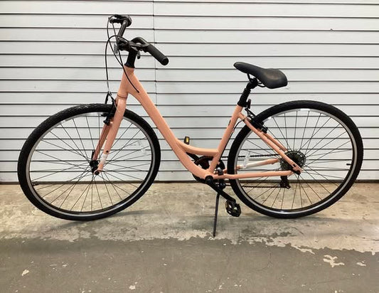 Batch Medium Step-Thru Comfort Bicycle in Gloss Dusty Rose Color