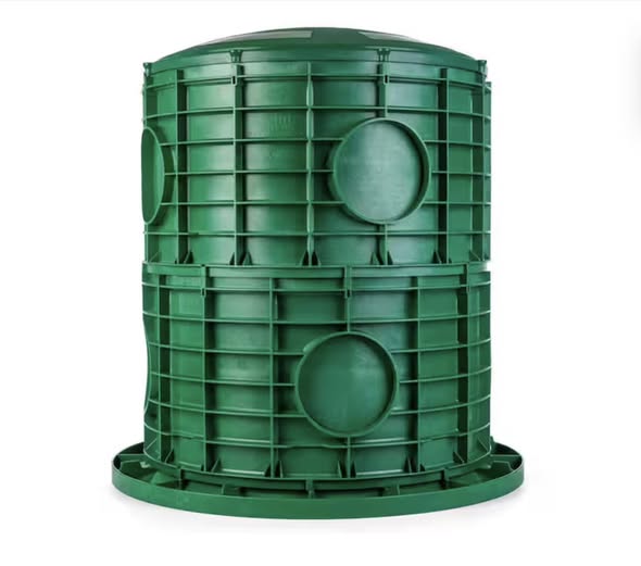VPC 20 in. x 24 in. Tall Septic Tank Riser Combo