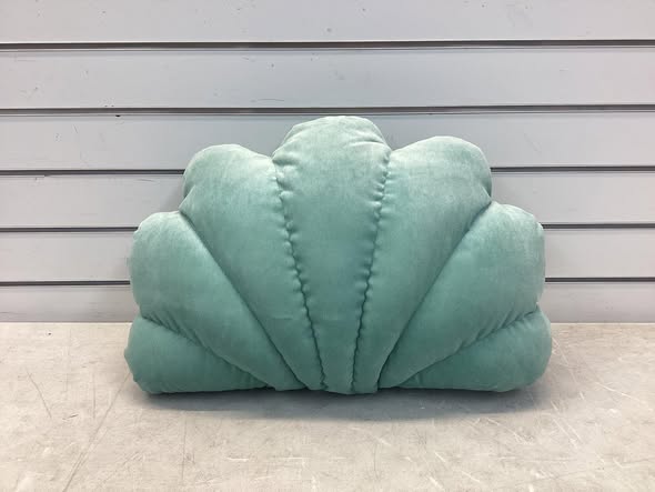 Threshold 20"x15" Shell Outdoor Novelty Plush Pillow Green